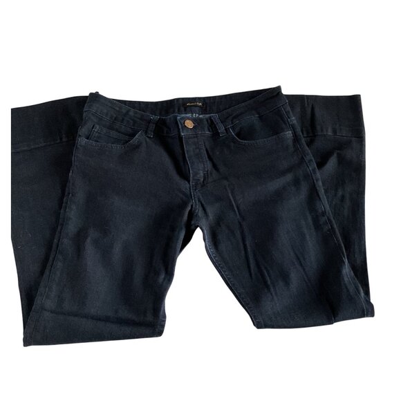 Massimo Dutti Womens Dark Wash Flared Jeans Size 8 - Picture 4 of 11